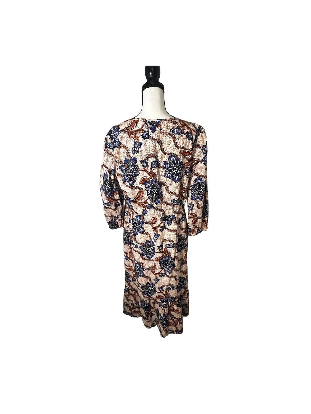 Chico's Maxi Dress Size 3 US 16 Floral Paisley Print 100% Cotton NWT - Picture 5 of 9